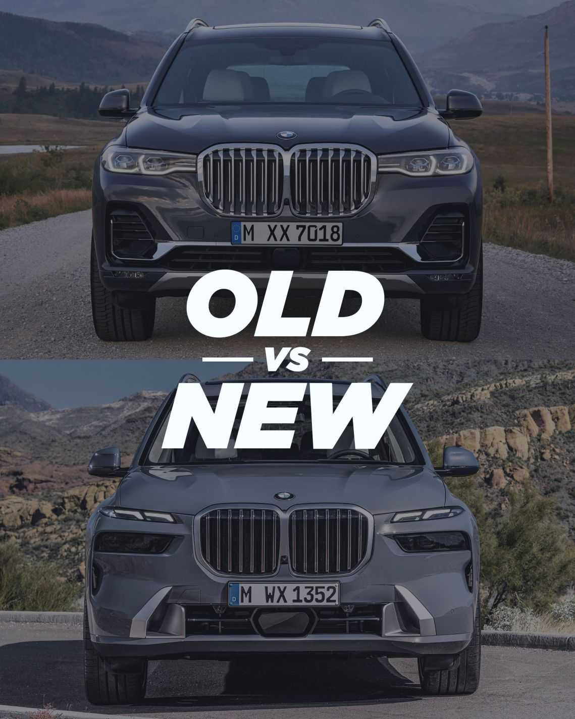 So sánh nội ngoại thất BMW X7 phiên bản trước và sau facelift.